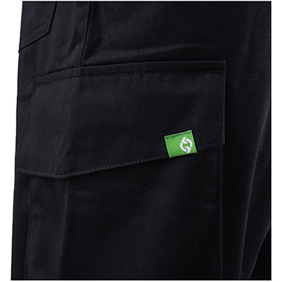 Arco Responsible Men’s Black Cargo Trousers with Kneepad Pockets