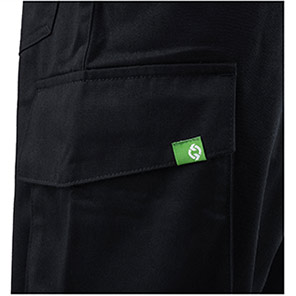 Arco Responsible Men’s Black Cargo Trousers with Kneepad Pockets