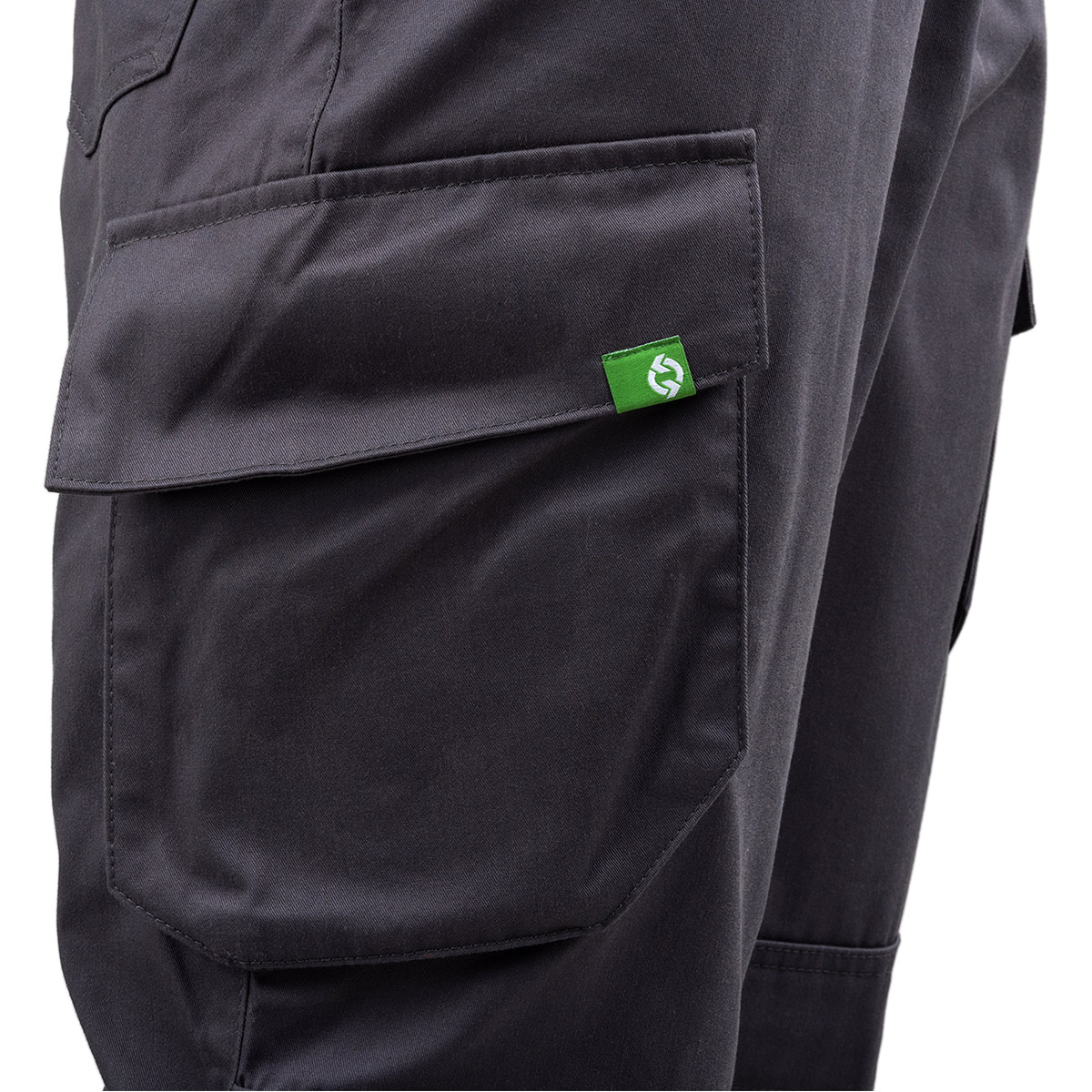 Arco Responsible Men’s Convoy Grey Cargo Trousers with Kneepad Pockets