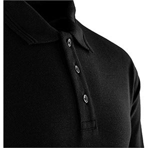 Arco Responsible Black Long-Sleeve Polo Shirt