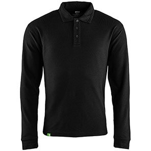 Arco Responsible Black Long-Sleeve Polo Shirt 5XL
