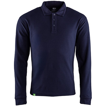 Arco Responsible Navy Long-Sleeve Polo Shirt