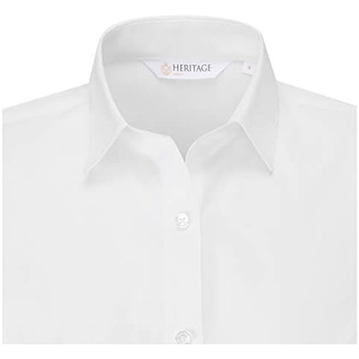 Disley Heritage Enya Women’s White Short-Sleeve Blouse