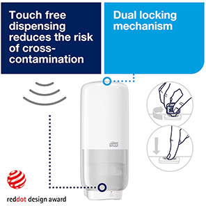 Tork Elevation S4 White Touch-Free Skincare Dispenser