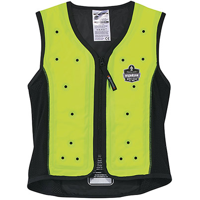 Ergodyne Chill-Its 6685 Lime Dry Evaporative Cooling Vest