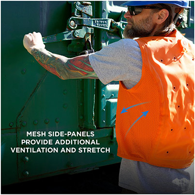 Ergodyne Chill-Its 6685 Orange Dry Evaporative Cooling Vest