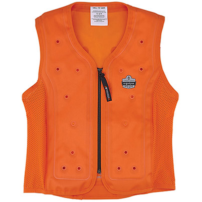 Ergodyne Chill-Its 6685 Orange Dry Evaporative Cooling Vest