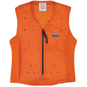 Ergodyne Chill-Its 6685 Orange Dry Evaporative Cooling Vest 4XL