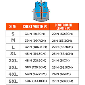 Ergodyne Chill-Its 6667 Blue Wet Evaporative Cooling Vest
