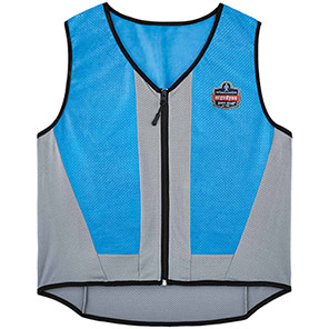 Ergodyne Chill-Its 6667 Blue Wet Evaporative Cooling Vest 5XL