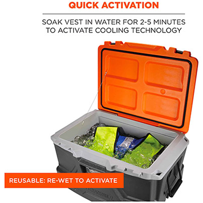 Ergodyne Chill-Its 6665 Lime Evaporative Cooling Vest
