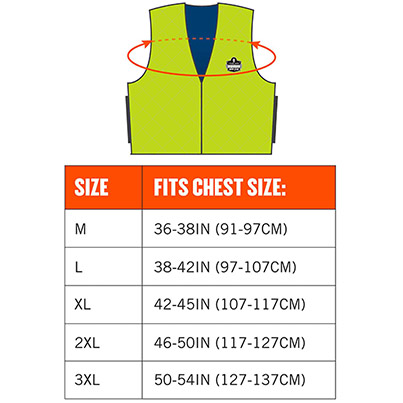 Ergodyne Chill-Its 6665 Lime Evaporative Cooling Vest