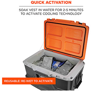 Ergodyne Chill-Its 6665 Grey Evaporative Cooling Vest