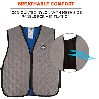 Ergodyne Chill-Its 6665 Grey Evaporative Cooling Vest
