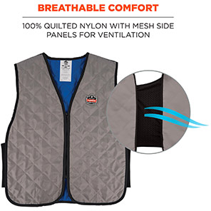 Ergodyne Chill-Its 6665 Grey Evaporative Cooling Vest