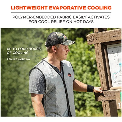 Ergodyne Chill-Its 6665 Grey Evaporative Cooling Vest