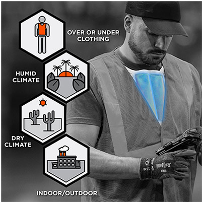 Ergodyne Chill-Its 6210 Blue Phase Change Cooling Vest