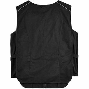Ergodyne Chill-Its 6260 Black Lightweight Phase Change Cooling Vest with Rechargeable Packs