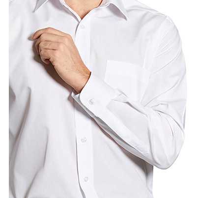 Disley Williams Classic Men’s White Long-Sleeve Shirt