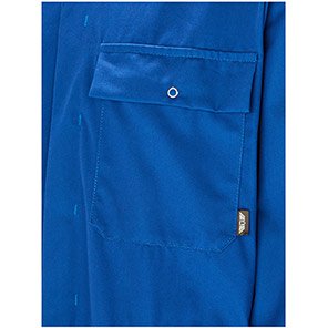 TROJAN Men’s Royal Blue Stud-Front Overalls