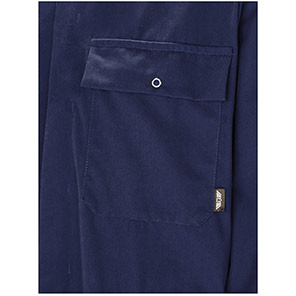 TROJAN Men’s Navy Stud-Front Overalls