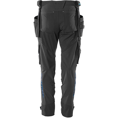 MASCOT ADVANCED 17031 Men’s Black Trousers with Holster Pockets