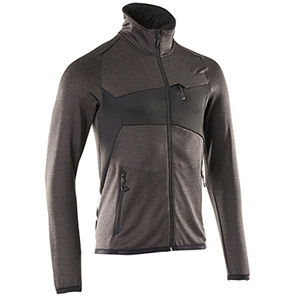 MASCOT ACCELERATE 18103 Men’s Anthracite Grey/Black Zip-Up Fleece Sweatshirt