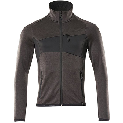MASCOT ACCELERATE 18103 Men’s Anthracite Grey/Black Zip-Up Fleece Sweatshirt