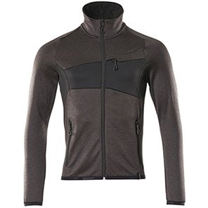 MASCOT ACCELERATE 18103 Men’s Anthracite Grey/Black Zip-Up Fleece Sweatshirt 4XL