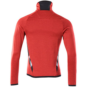 MASCOT ACCELERATE 18103 Men’s Red/Black Zip-Up Fleece Sweatshirt
