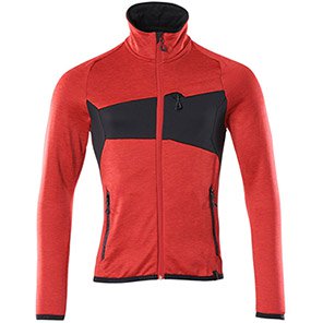 MASCOT ACCELERATE 18103 Men’s Red/Black Zip-Up Fleece Sweatshirt XS
