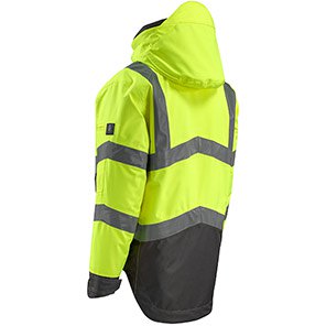 MASCOT SAFE SUPREME Harlow Men’s Yellow/Anthracite Grey Hi-Vis Shell Jacket