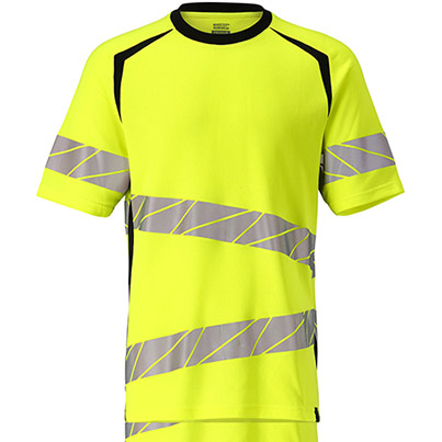MASCOT ACCELERATE SAFE 19082 Men’s Yellow/Black Hi-Vis T-Shirt
