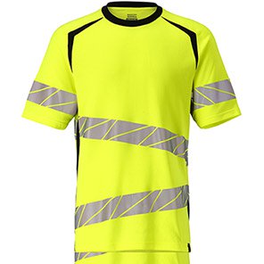 MASCOT ACCELERATE SAFE 19082 Men’s Yellow/Black Hi-Vis T-Shirt 5XL