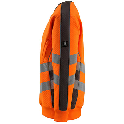MASCOT SAFE SUPREME Wigton 50126 Dark Anthracite/Orange Hi-Vis Sweatshirt 4XL