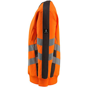 MASCOT SAFE SUPREME Wigton 50126 Dark Anthracite/Orange Hi-Vis Sweatshirt 4XL