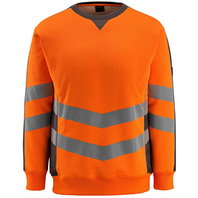 MASCOT SAFE SUPREME Wigton 50126 Dark Anthracite/Orange Hi-Vis Sweatshirt 4XL