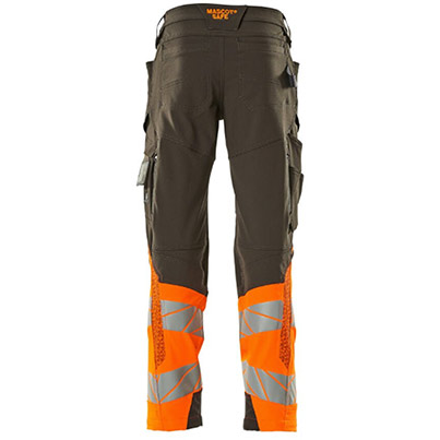 MASCOT ACCELERATE SAFE 19179 Dark Anthracite/Orange Hi-Vis Trousers