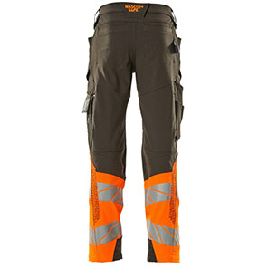 MASCOT ACCELERATE SAFE 19179 Dark Anthracite/Orange Hi-Vis Trousers