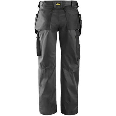 Snickers Craftsmen 3212 Men’s Grey/Black Trousers with Holster Pockets