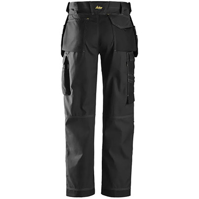 Snickers Craftsmen 3213 Men’s Black Trousers with Holster Pockets