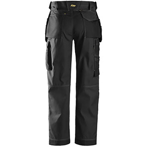 Snickers Craftsmen 3213 Men’s Black Trousers with Holster Pockets