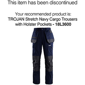 TROJAN Men’s Navy Ripstop Trousers with Kneepad Pockets TROJAN Men’s Navy Ripstop Trousers with Kneepad Pockets 46S