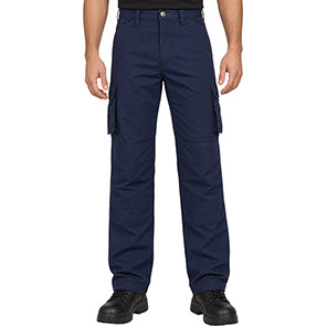 TROJAN Men’s Navy Ripstop Trousers with Kneepad Pockets