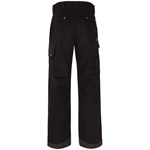 TROJAN Men’s Black/Grey Multipocket Tradesman Trousers with Kneepad Pockets