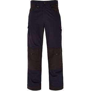 TROJAN Navy/Black Multi-Pocket Tradesman Trousers with Holster Pockets 28S