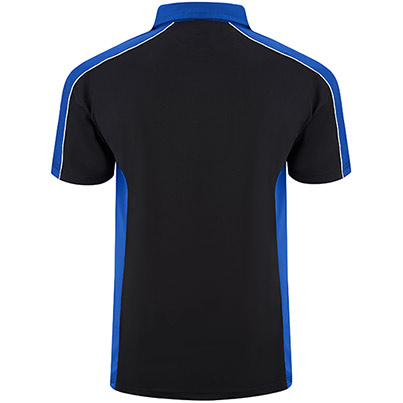 ORN 1198 Avocet Black/Royal Blue Wicking Polo Shirt