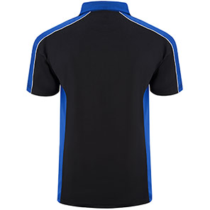 ORN 1198 Avocet Black/Royal Blue Wicking Polo Shirt