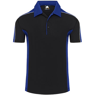 ORN 1198 Avocet Black/Royal Blue Wicking Polo Shirt