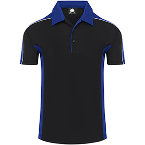 ORN 1198 Avocet Black/Royal Blue Wicking Polo Shirt 5XL